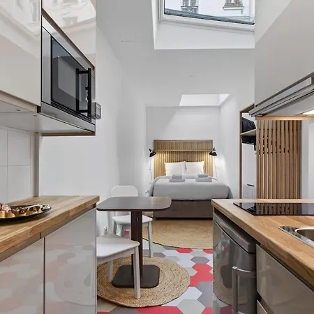 Studio-2pers-voltaire-perelachaise-paris11-modern Διαμέρισμα